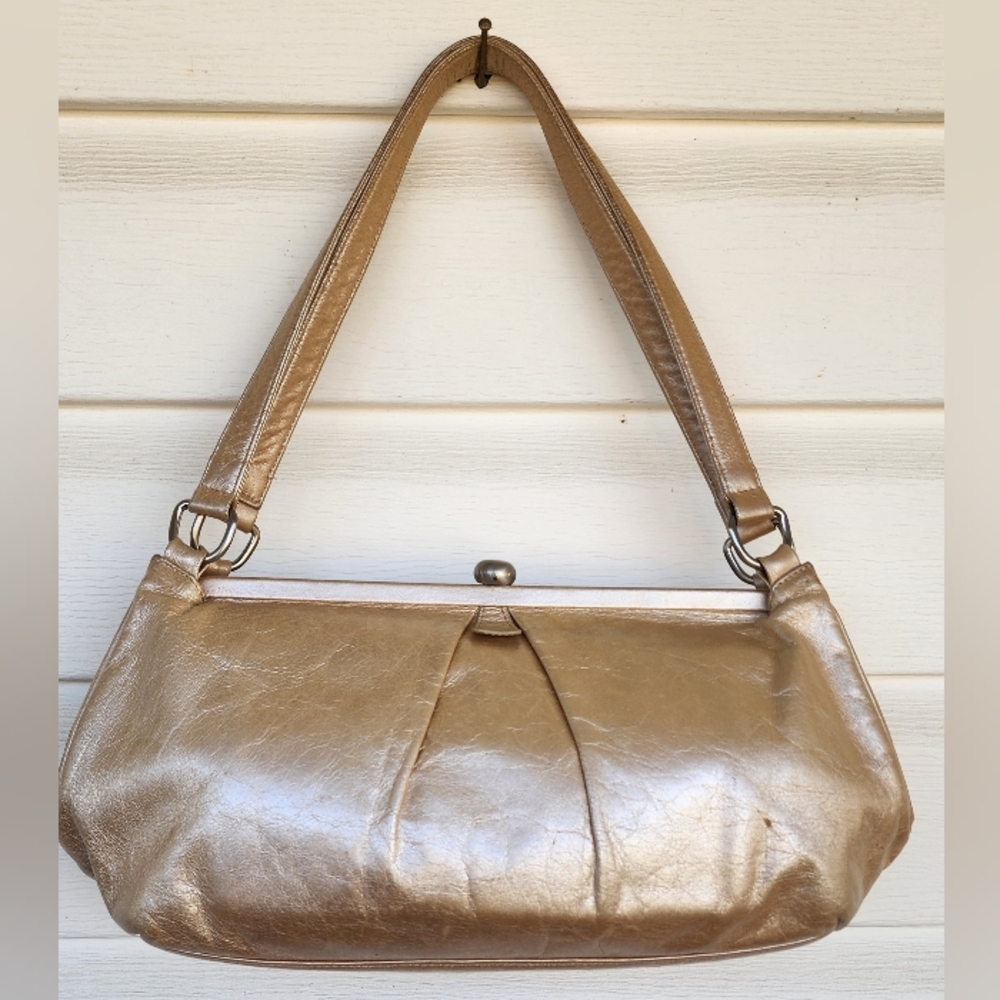 Y2K HOBO Cream Shimmerimg Shoulder Handbag!